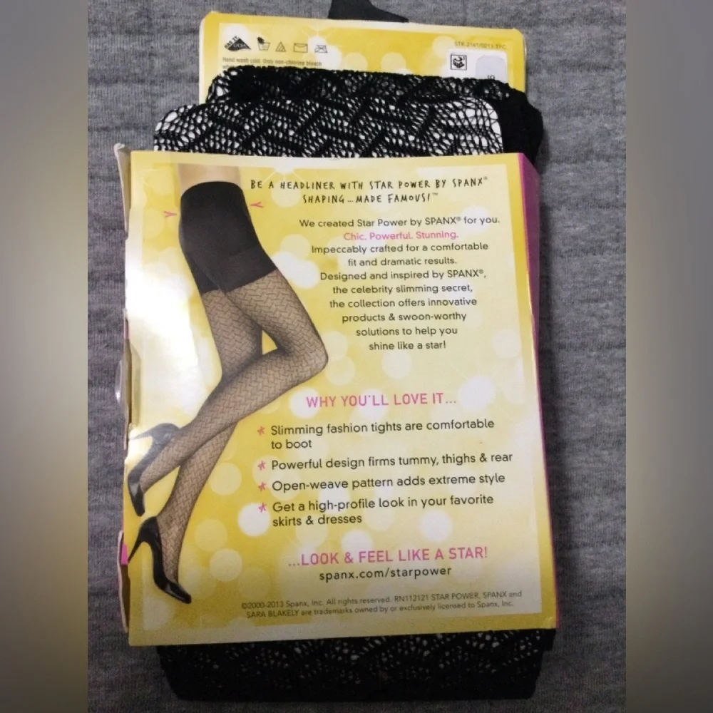 Lot of 2 Star Power by Spanx Center-Stage Shaping Tights Size B
